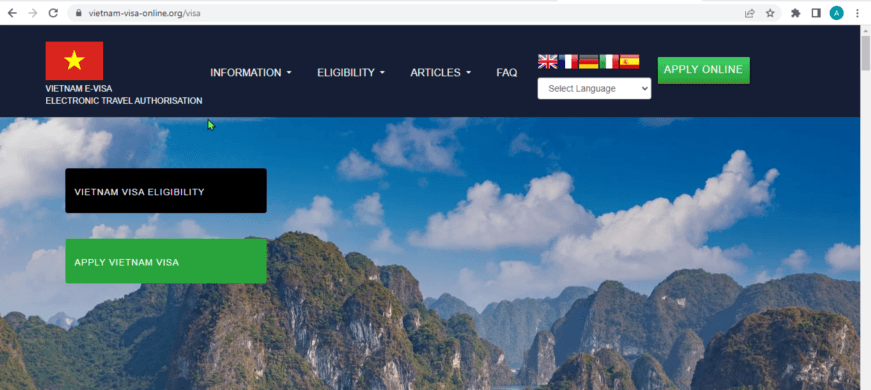 VIETNAMESE  Official Vietnam Government Immigration Visa Application Online