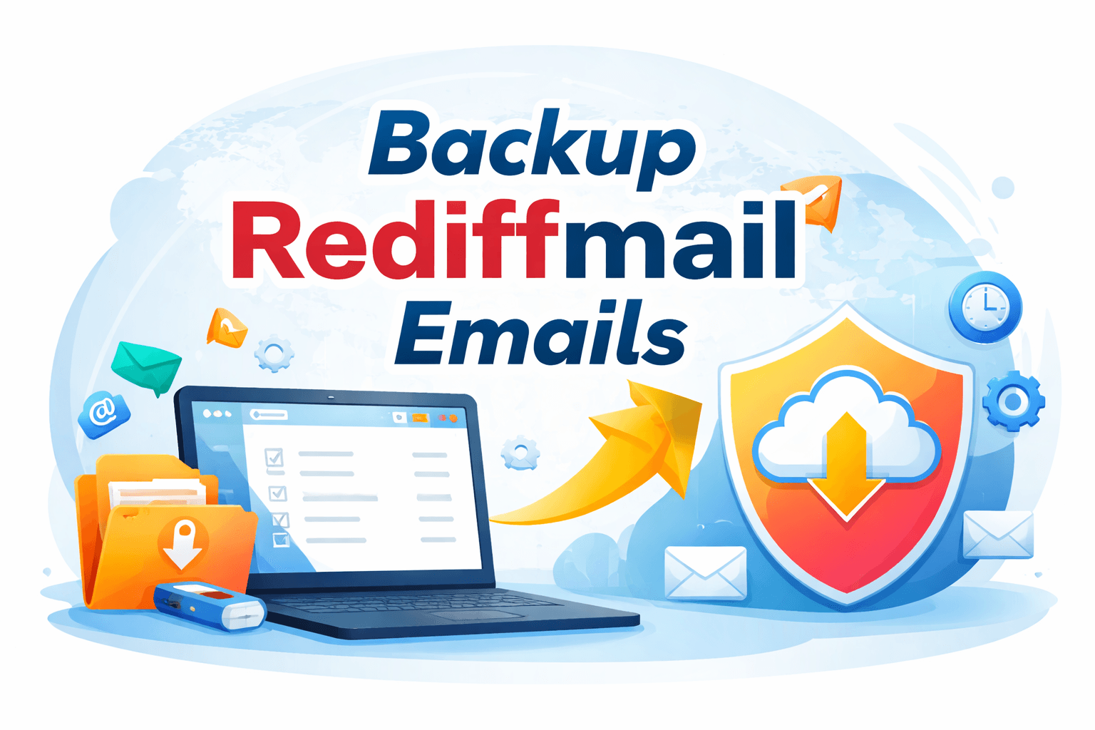 How to backup Rediffmail emails?