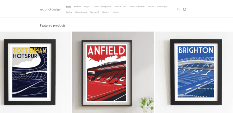 Relive Sporting Glory with Retro Stadium Prints and Gifts from Red Brick Design