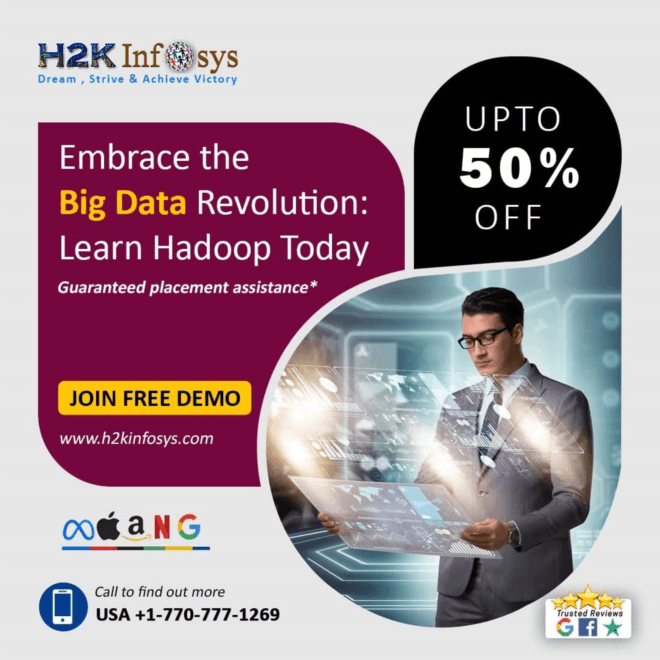 Unleash the Power of Big Data with Hadoop Certification at H2K Infosys in Georgia, USA