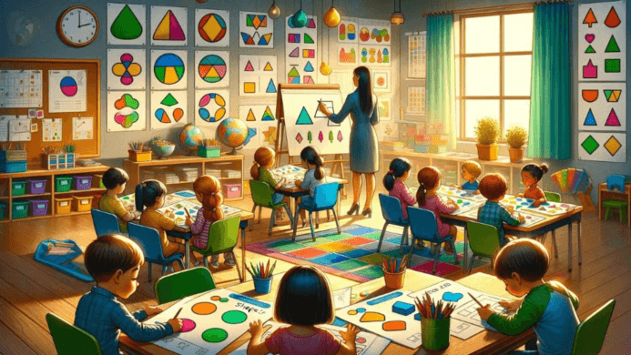 Examining Kindergarten Students' Worksheets on Preschool Shapes