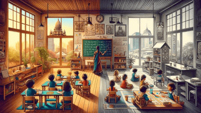 Traditional Preschools vs. Montessori Schools in Bangalore