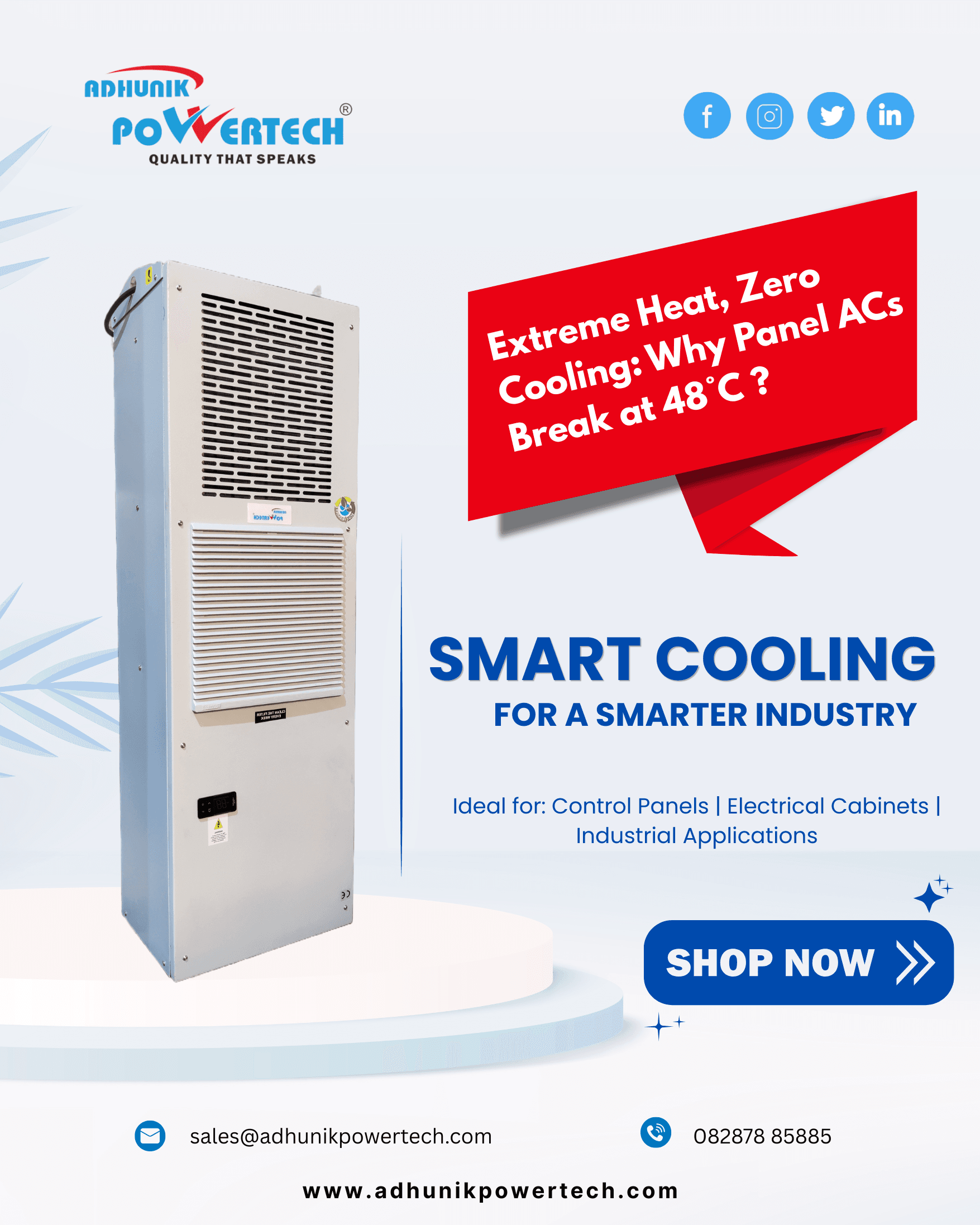Why Panel Air Conditioners Fail in 48°C Heat ?
