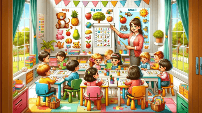 The Use of Big and Small Worksheets in Preschool Education