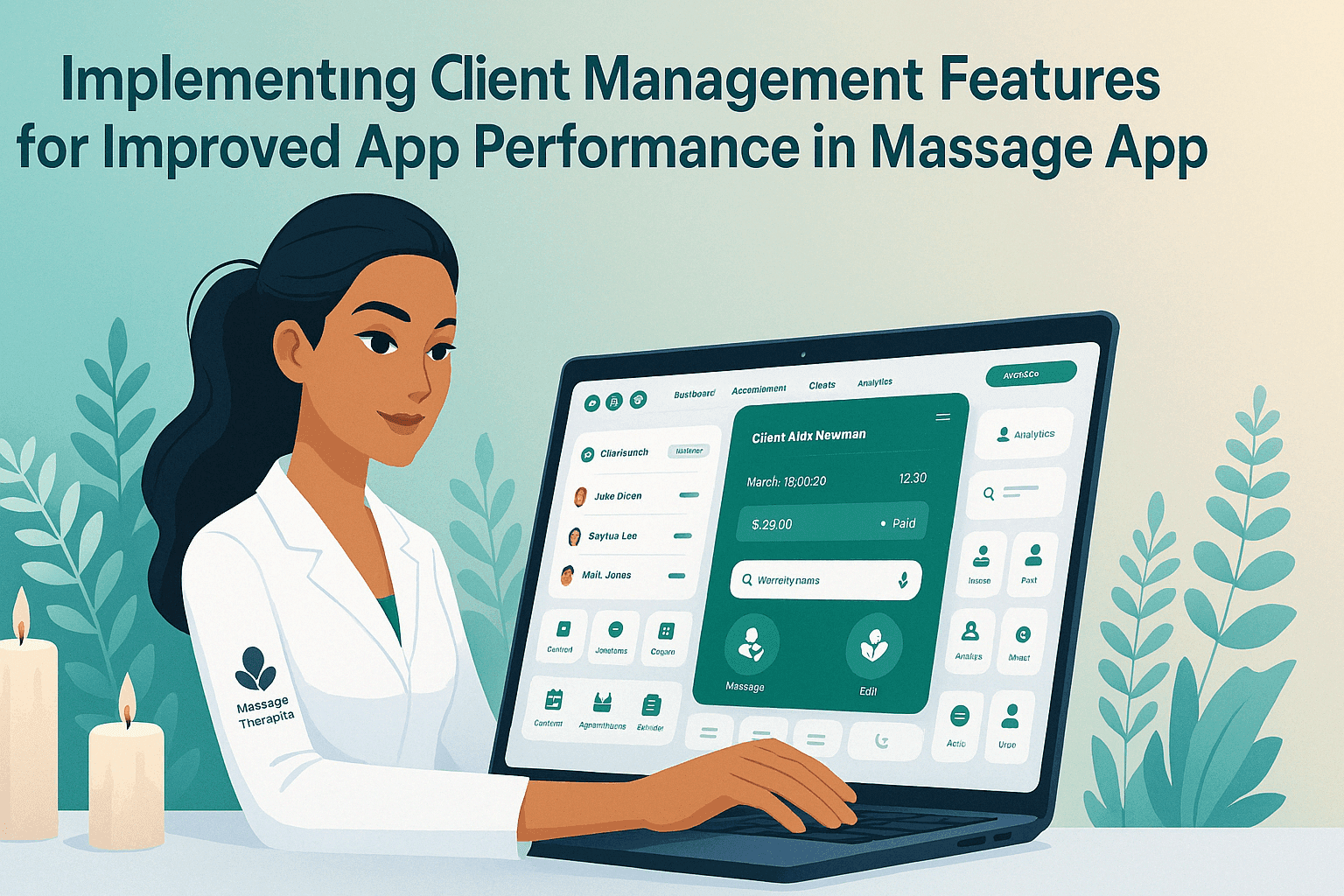 Features for Improved App Performance in Massage Therapy App
