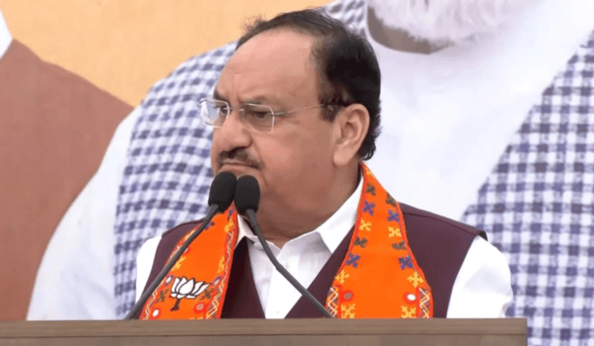 'Rahul Gandhi is speaking the language of urban Naxals and people who are dividing the country', JP 