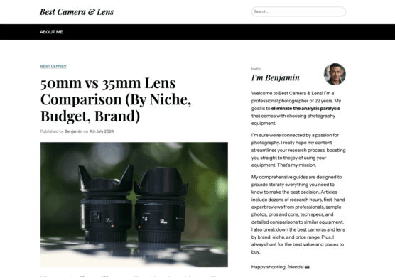 Best Camera and Lens