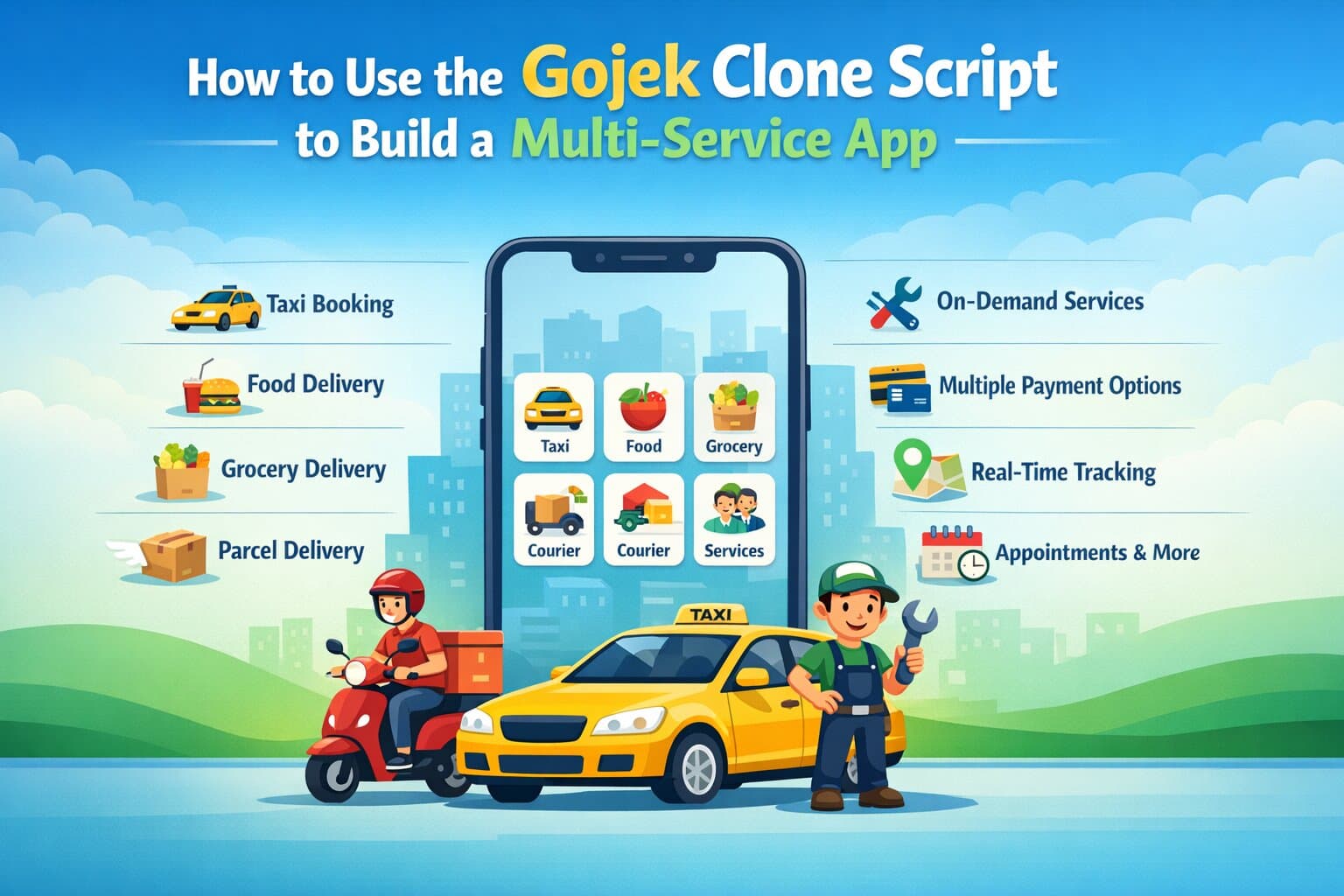 How to Use the Gojek Clone Script to Build a Multi-Service