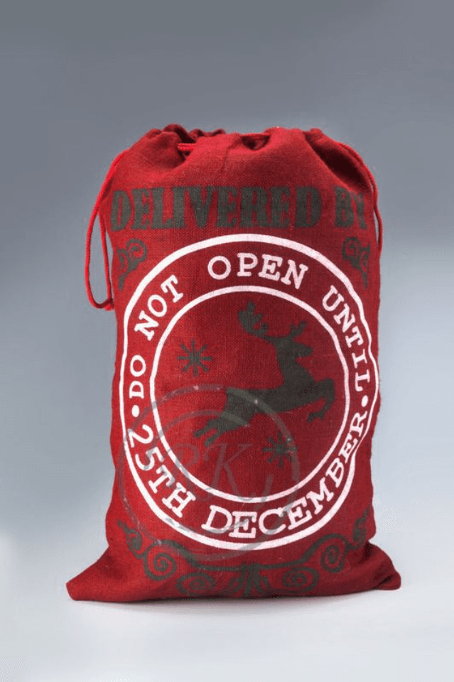 Reusable Christmas Surprise Gift bag with Drawstrings