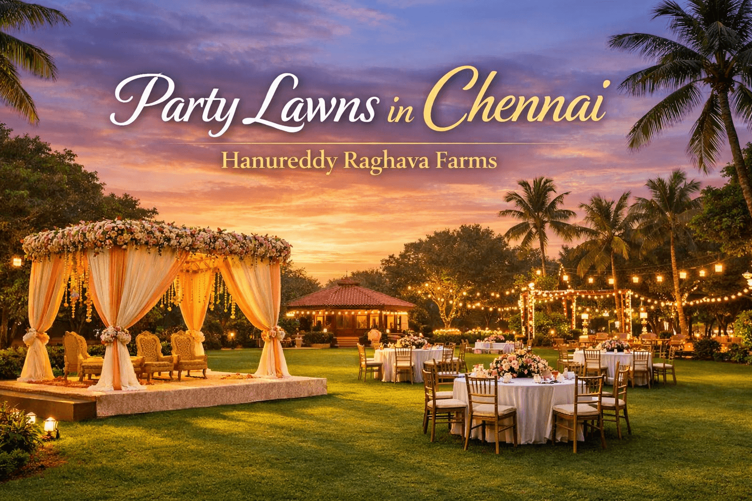 Party Lawns in Chennai – Hanureddy Raghava Farms