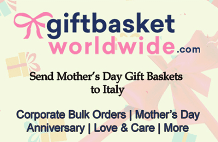 Send Heartfelt Mother's Day Gift Baskets to Italy with GiftBasketWorldwide.com!