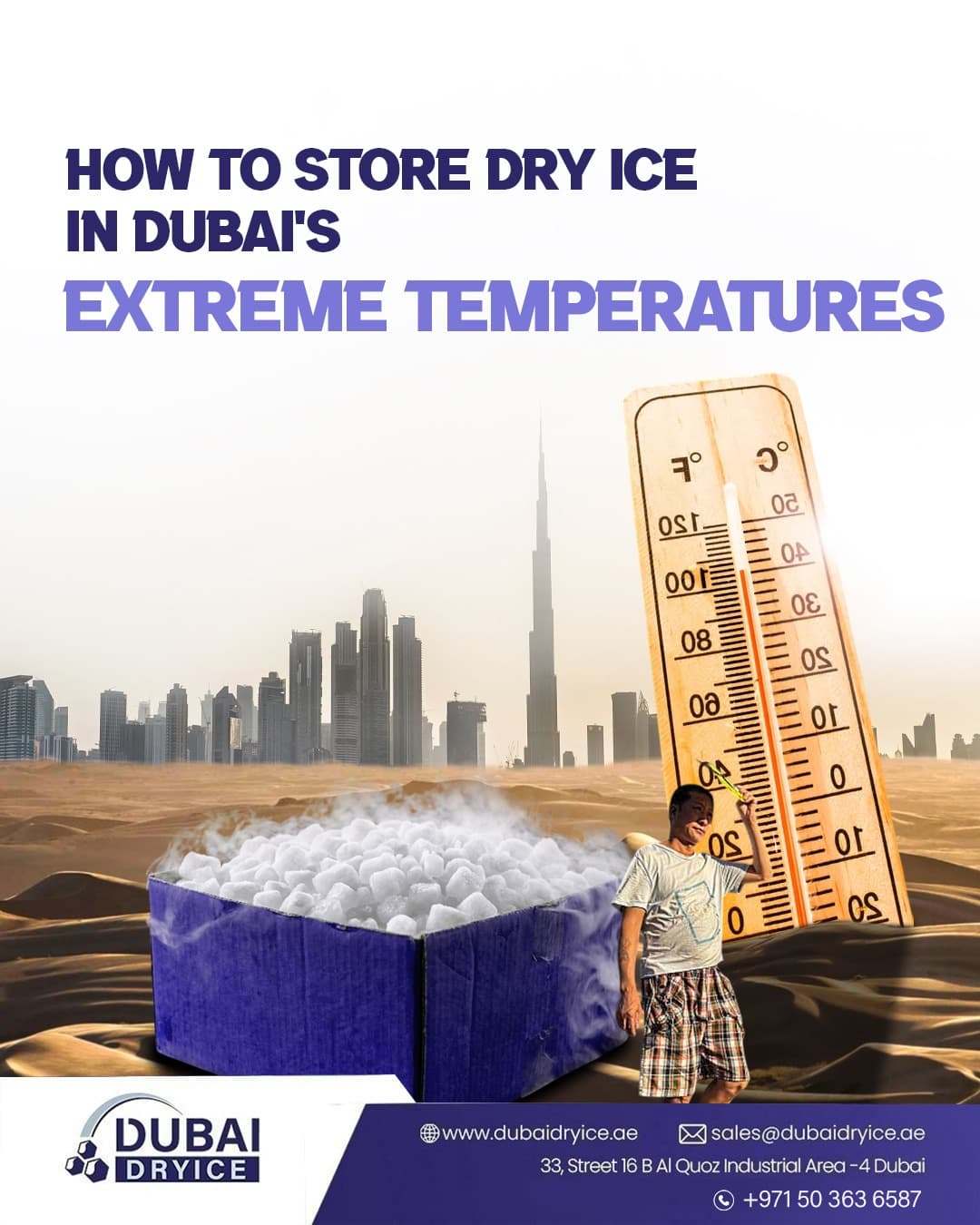 Dry Ice Supplier in Dubai: Storing Tips for Extreme Heat