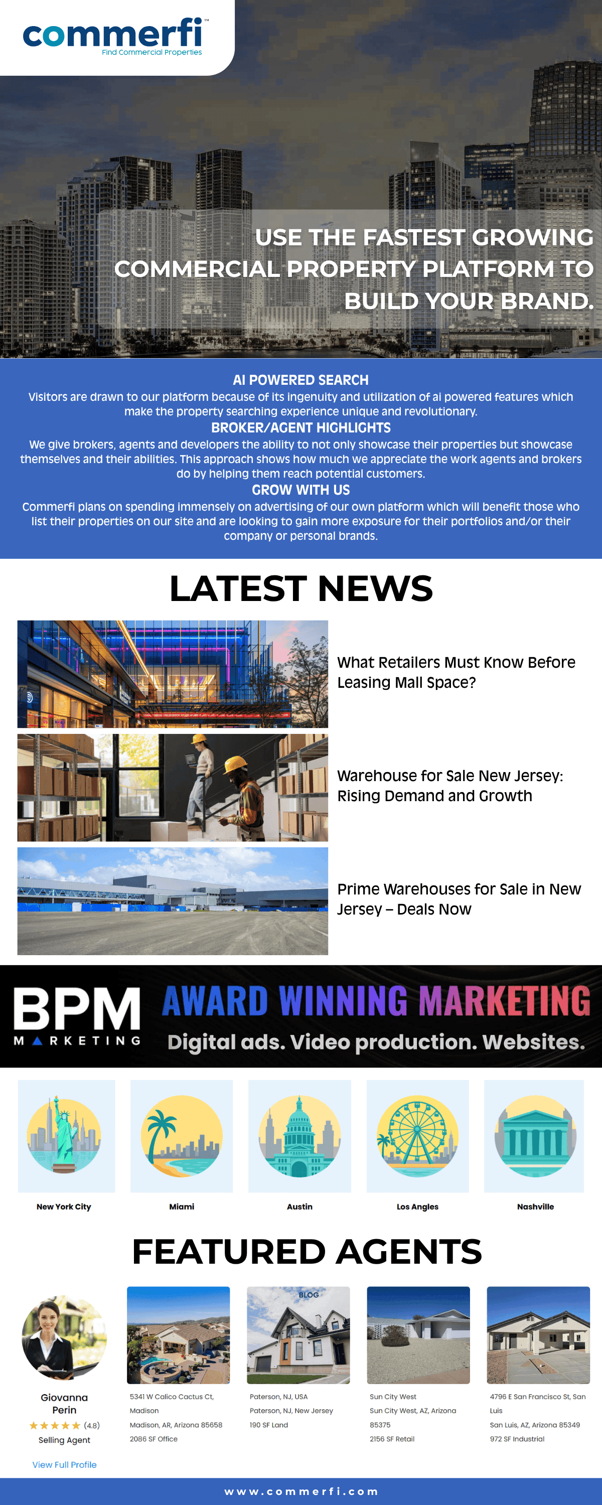 Discover Commercial Properties with Ease