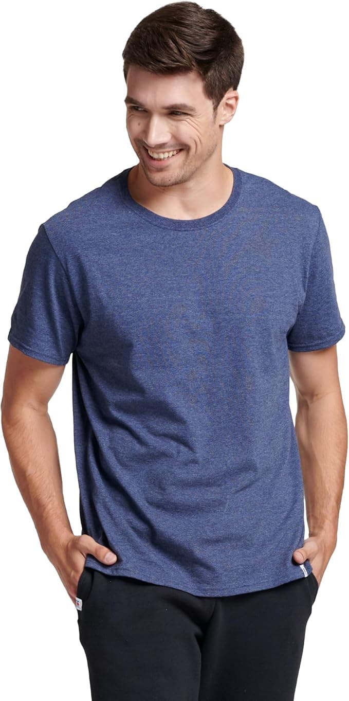 Russell Athletic Men's Cotton Performance Short Sleeve 