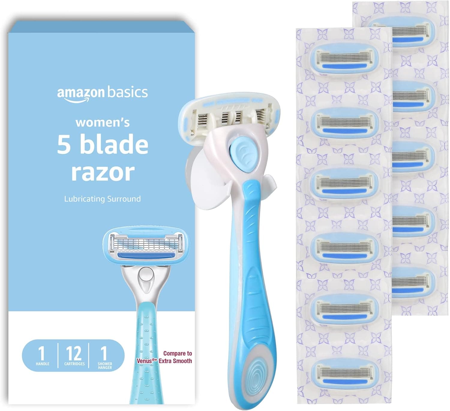 Amazon Basics 5-Blade Razor Handle 