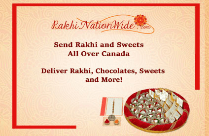 Celebrate Rakhi with Sweet Delights! Send Rakhi and Sweets to Canada