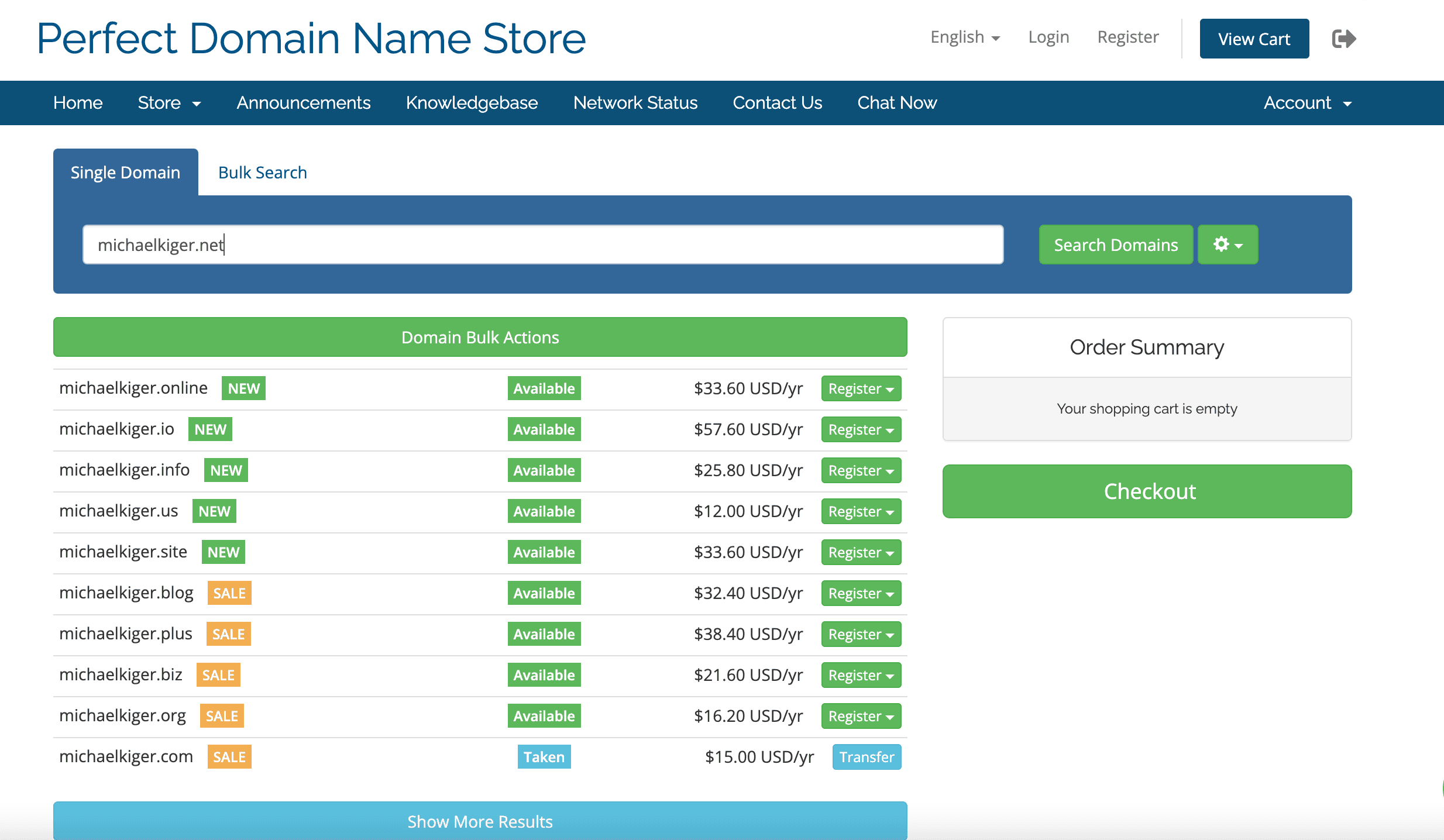 Perfect Domain Name