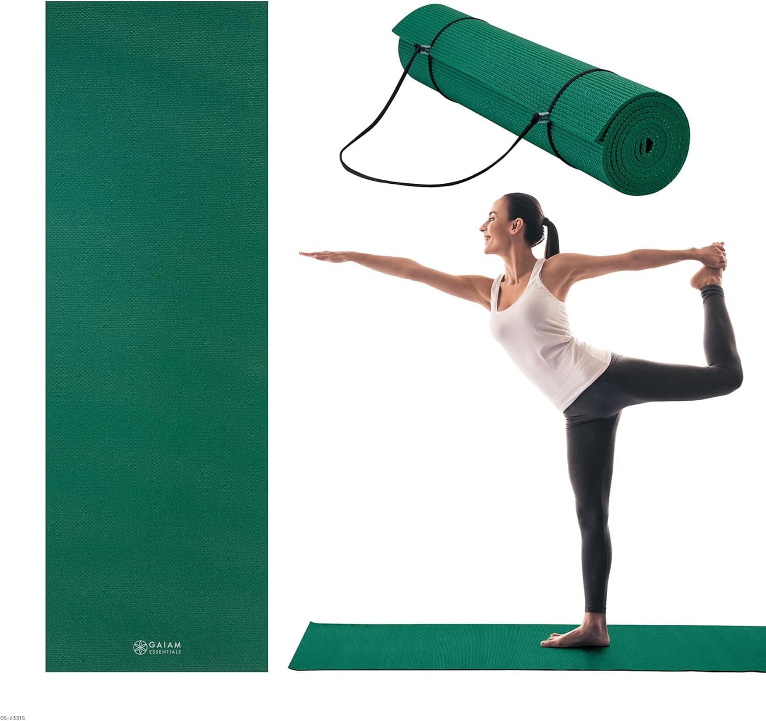 Gaiam Essentials Premium Yoga Mat with Yoga Mat