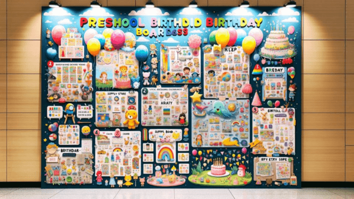 Preschool Birthday Board Designs and Supply Locations