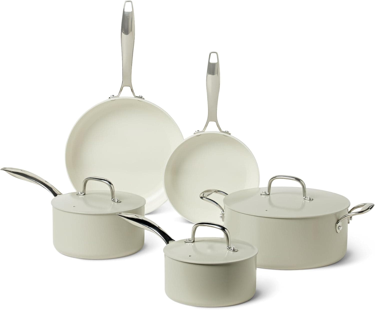 Amazon Basics Ceramic Nonstick Cookware,