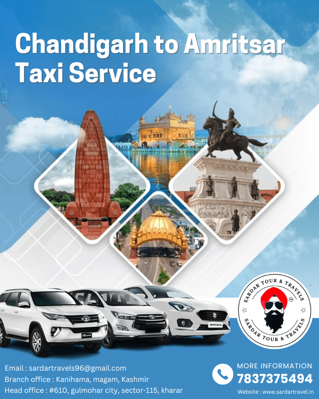 Best Taxi Options for a Comfortable Chandigarh to Amritsar 