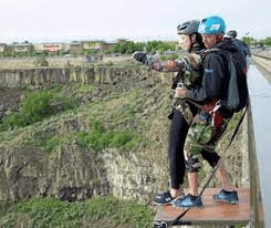 Tandem Skydiving Jump