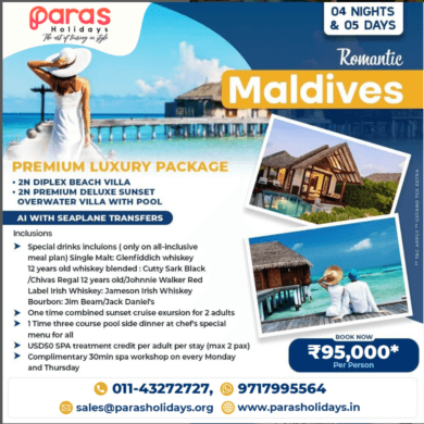 Top travel agency in delhi | Paras Holidays
