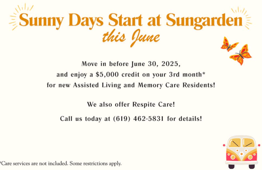 Call 619-464-2273 & Stay Temporarily At Sungarden Terrace