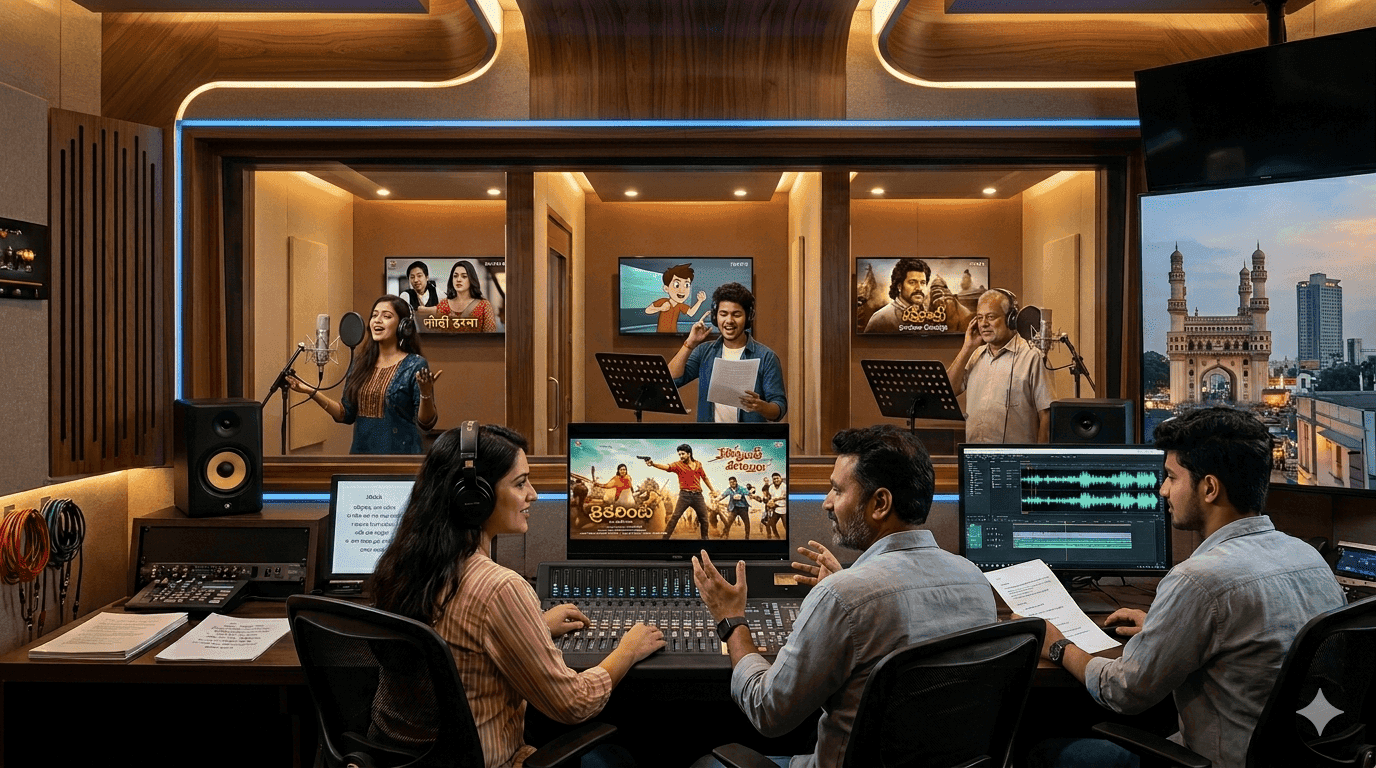 Top 5 Dubbing Studios in Hyderabad 