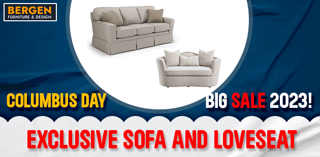 Columbus Day Big Sale 2023! Exclusive Sofa and Loveseat