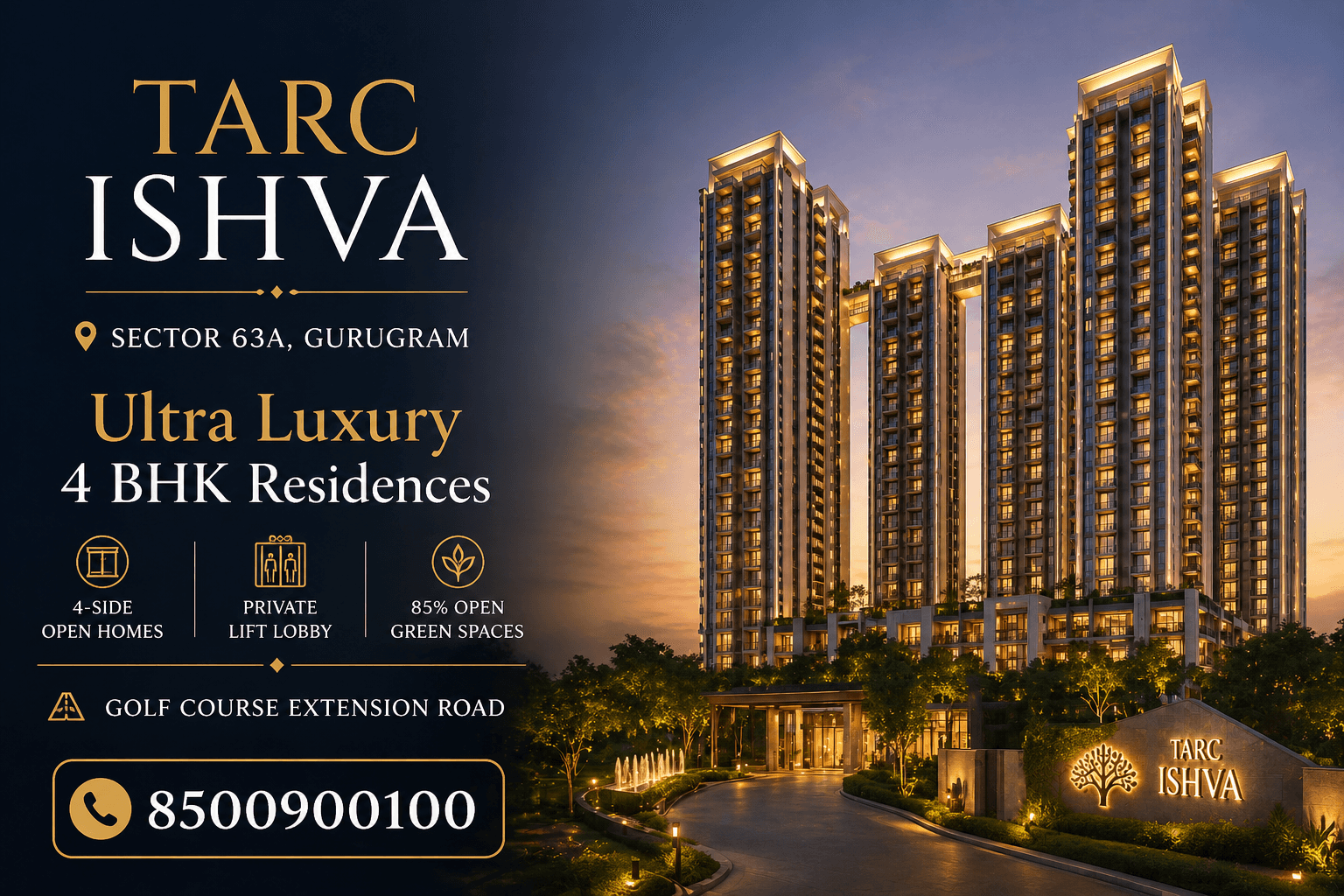 Tarc Ishva Gurgaon Sector 63A Luxury Homes Overview