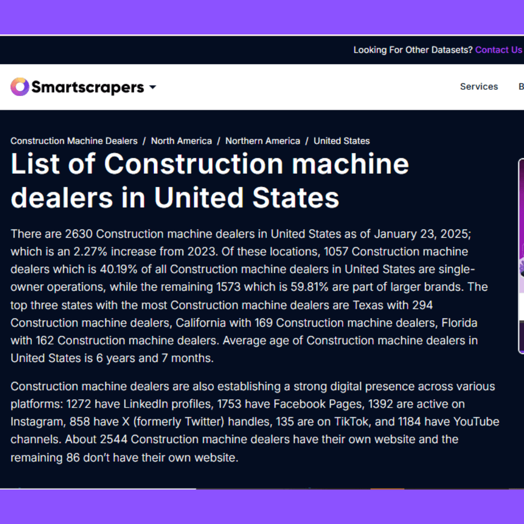 List Of Construction machine dealers in United States