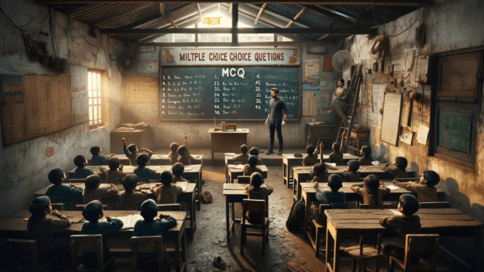 A Slum Elementary School Classroom MCQ