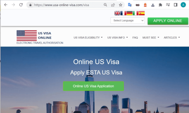 USA  Official United States Government Immigration Visa Application Online 