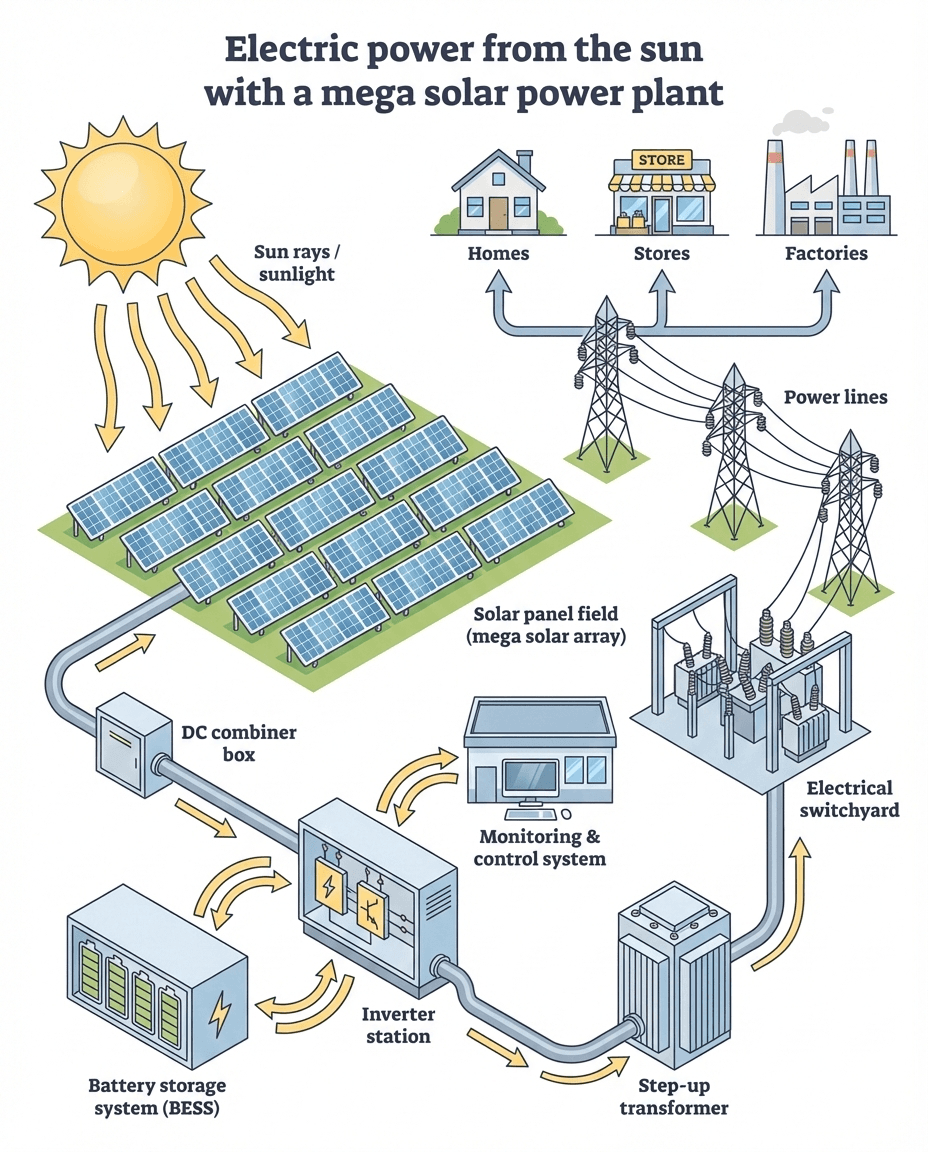 Mega Solar Power Plant Market – Industry