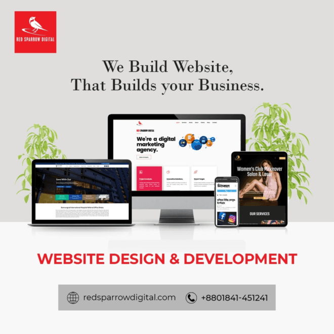 Best Web Design & Development Company in Bangladesh | Red Sparrow Digital