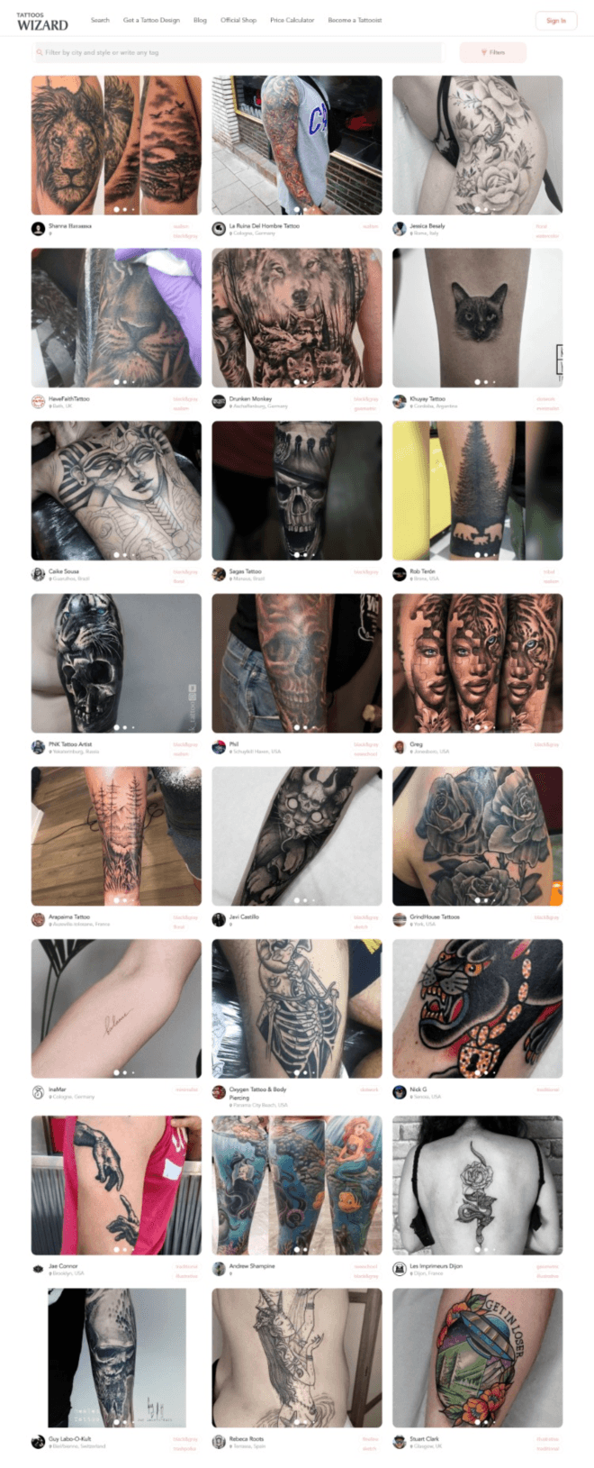 Tattoos Wizard