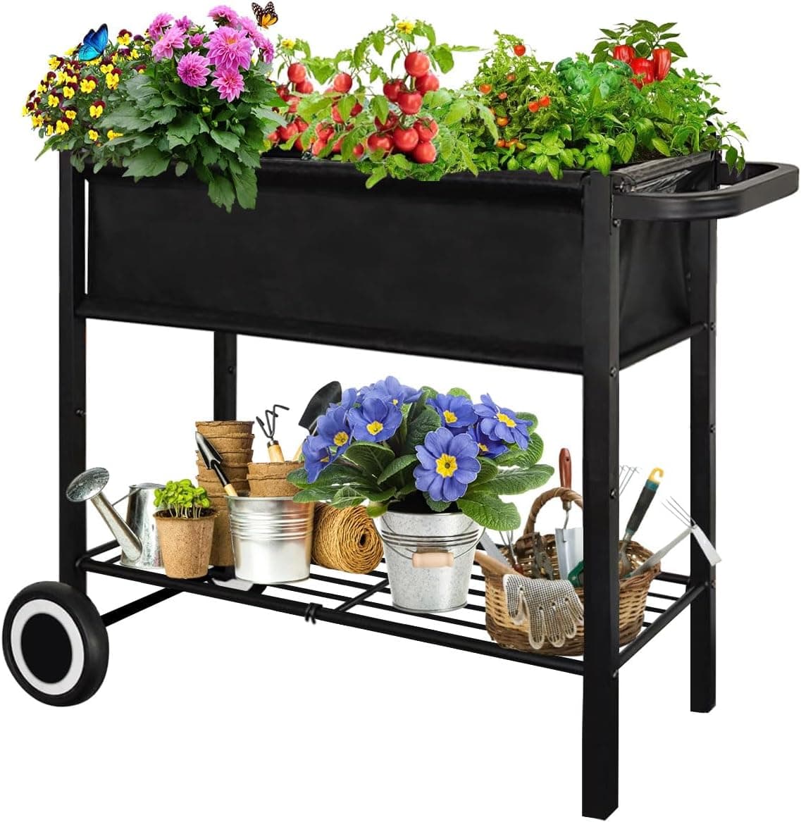 Raised Garden Bed with Legs for Outdoor Plants, 