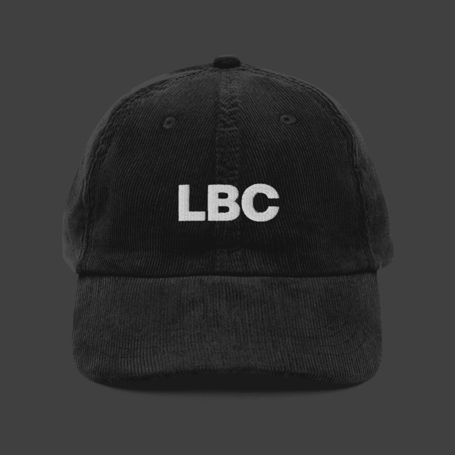 STITCHED Cord Charcoal Colour Cap - Long Beach Store