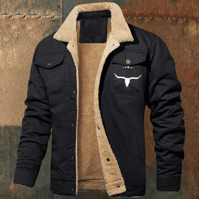  Men's Fleece-lined Casual Jacket 