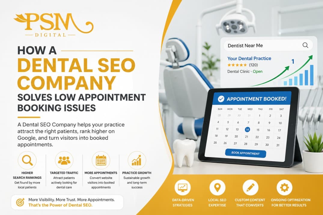 Dental SEO Company Solves Low Appointment Booking Issues