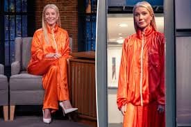 Gwyneth Paltrow Orange Jacket 