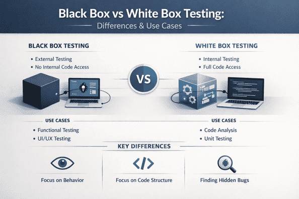 Black Box vs White Box Testing: Differences & Use Cases