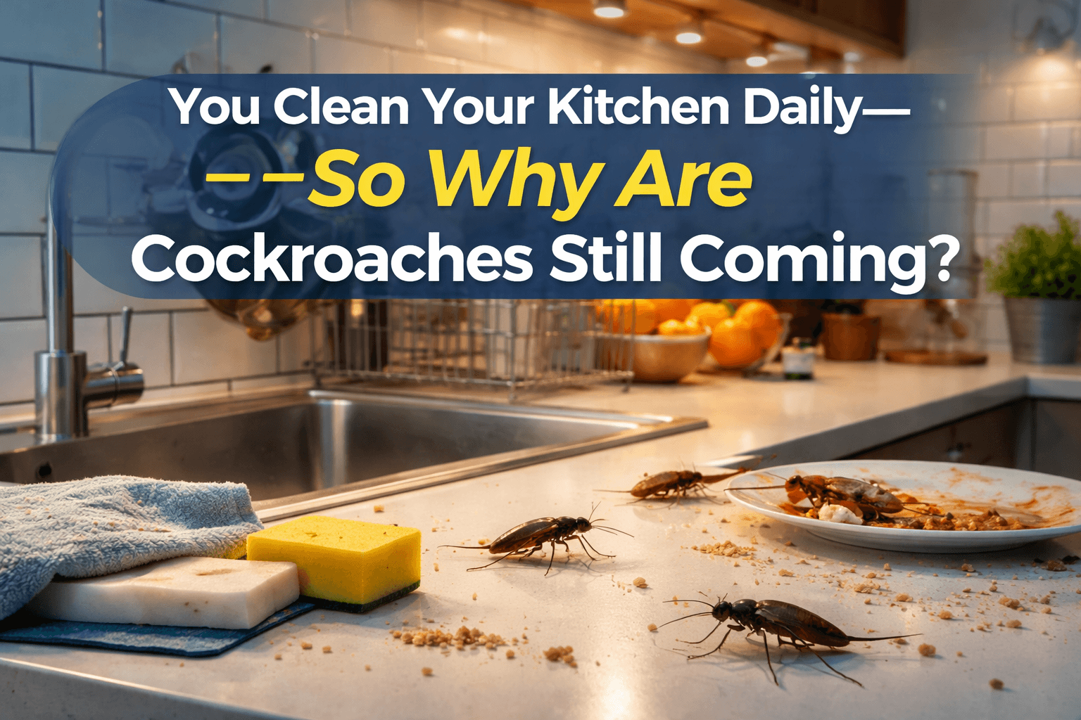You Clean Your Kitchen So Why Are Cockroaches Still Coming