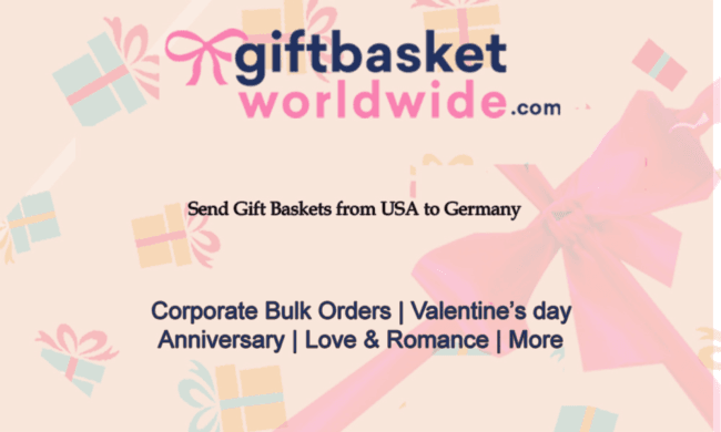 Online Gift Baskets delivery in Germany from USA