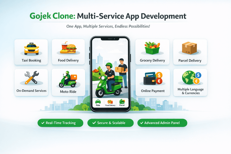Gojek Clone: Multi-Service App Development