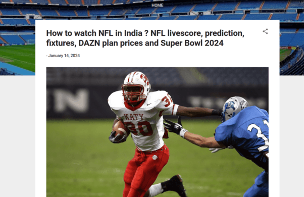How to watch NFL in india