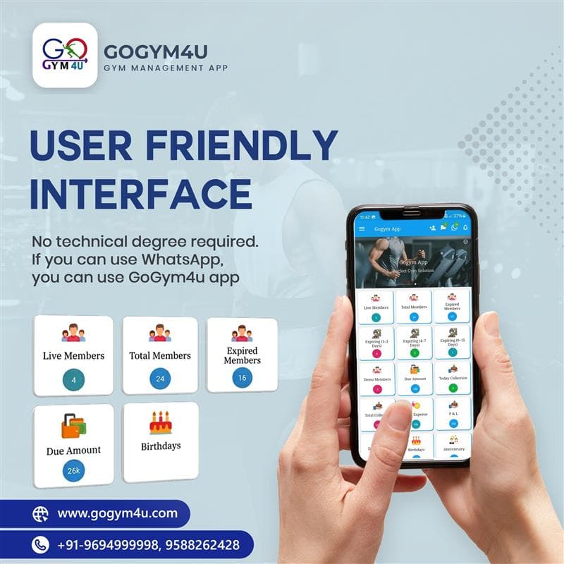 GoGym4U All in One Gym Management App for Fitness Clubs Gym