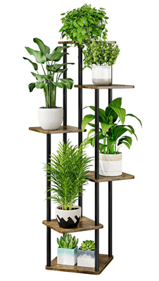 AZERPIAN Plant Stand 6 Tier Indoor Metal Flower Shelf 