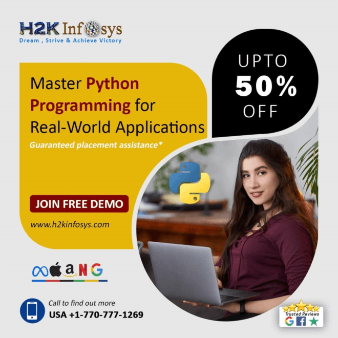 Enhance Your Career with an Online Python Certification from H2K Infosys in Georgia, USA